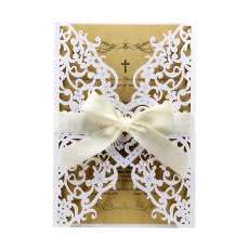 Holiday Greeting Card Wedding Supplies Heart-shaped Invitation Card Laser Invitation